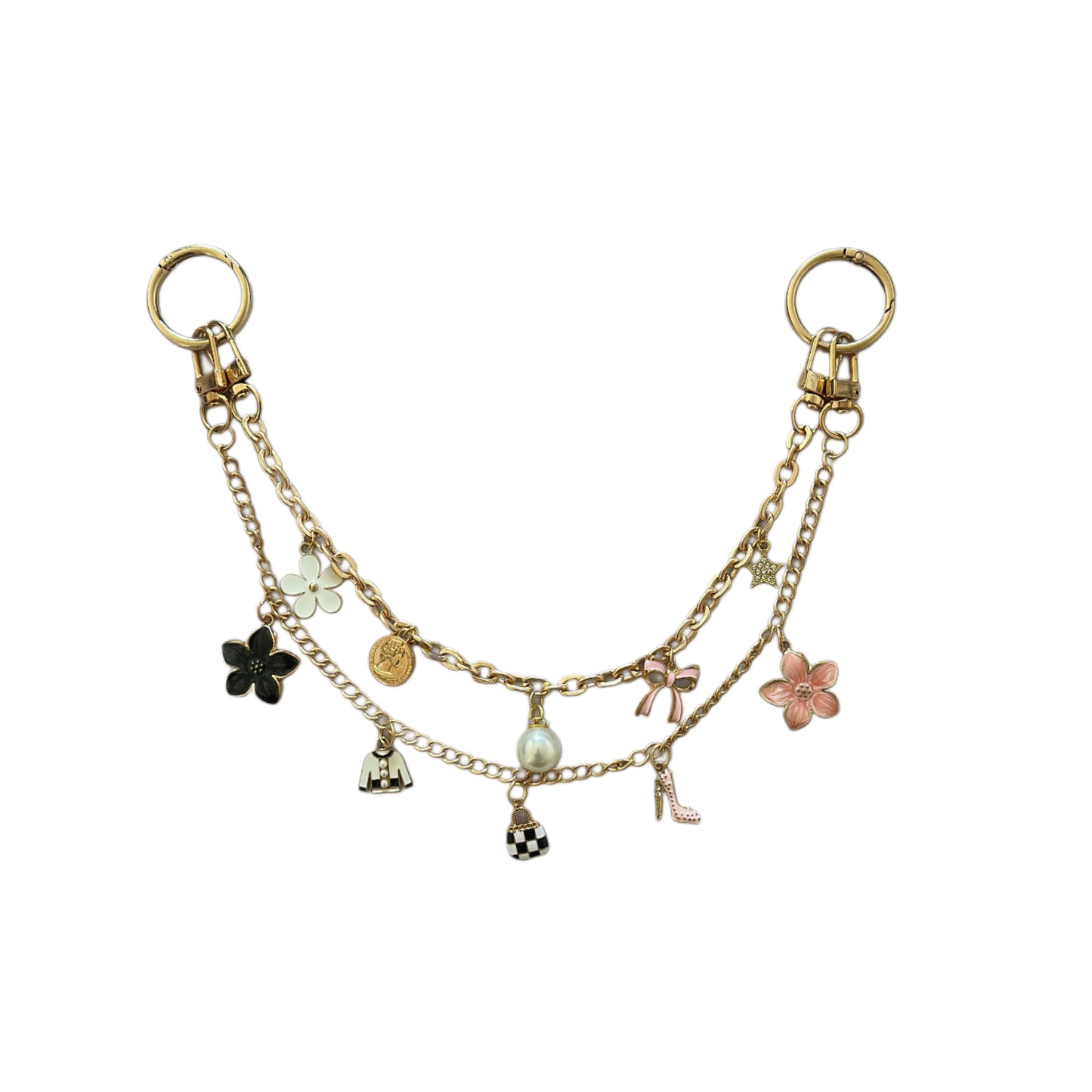 double layer gold chain